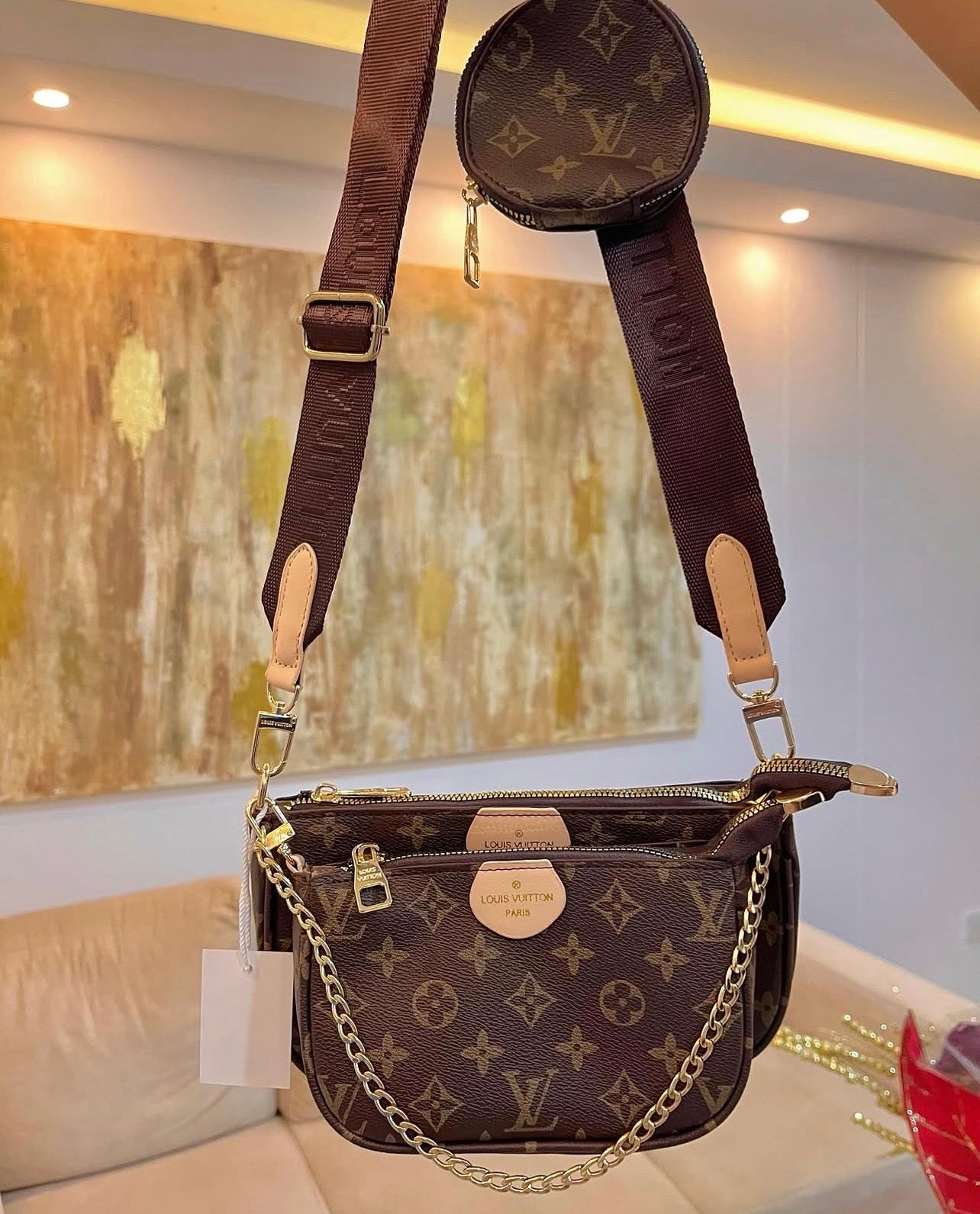 LV 3 piece Pochette